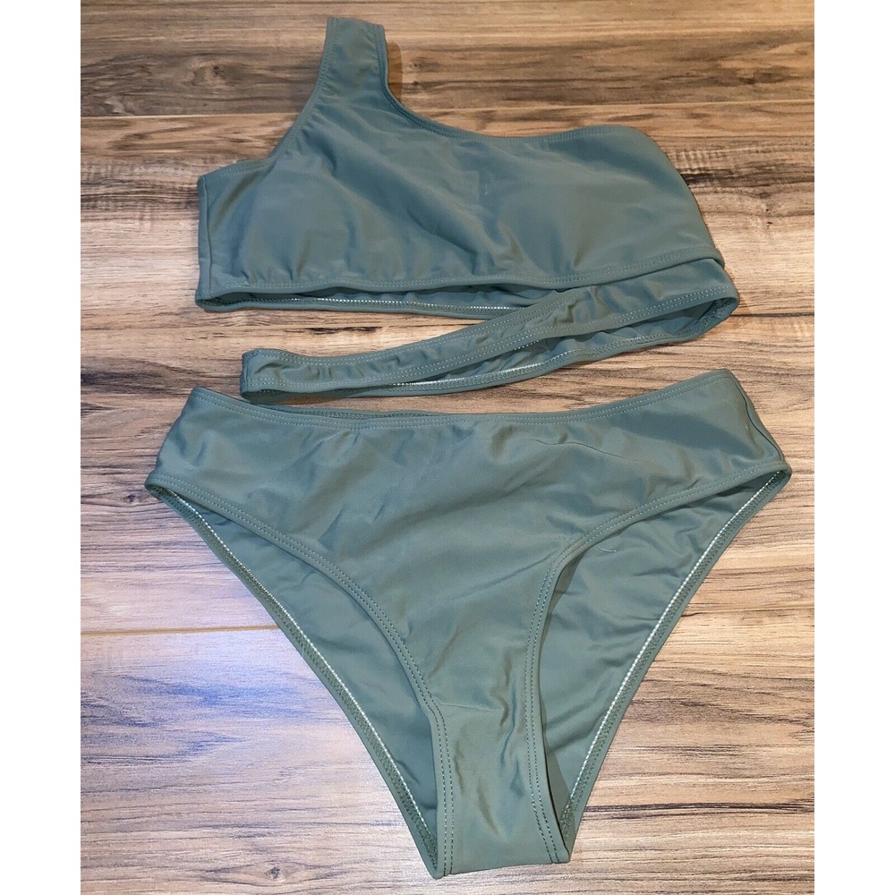 SOLY HUX Two Piece Bikini, Army Green, Small